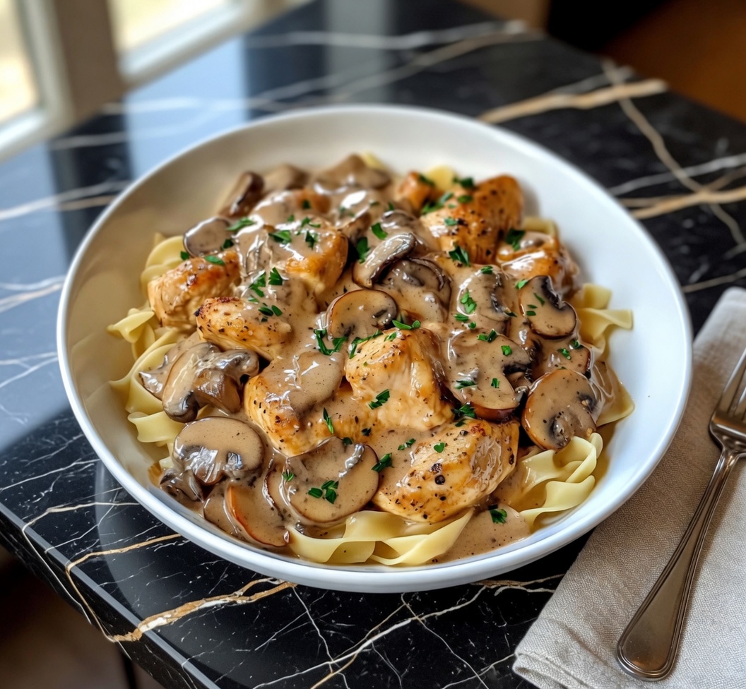 Chicken Mushroom Stroganoff