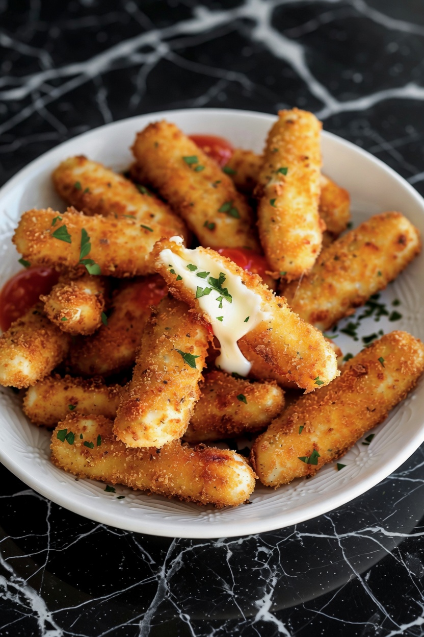 Homemade Mozzarella Sticks