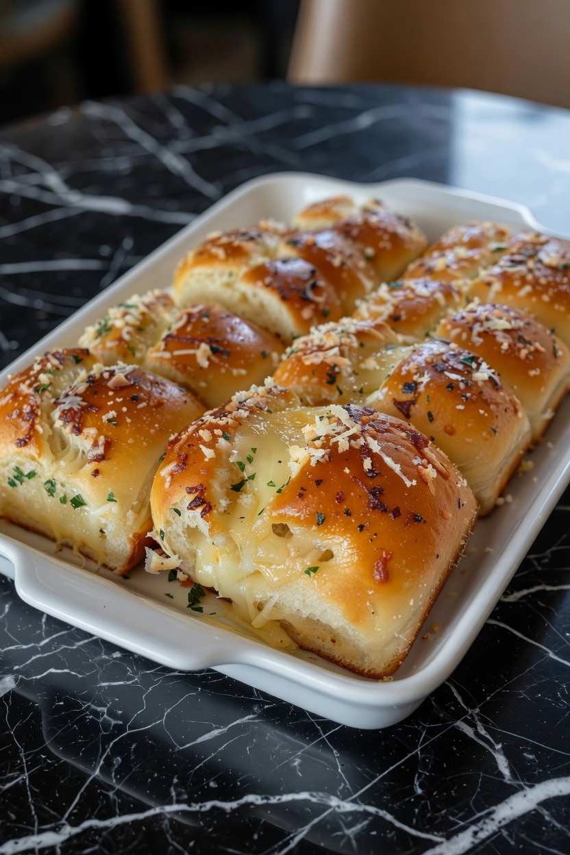 Hawaiian Roll Garlic Bread