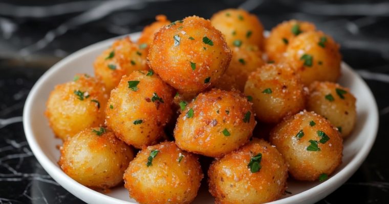 Garlic Potato Pops
