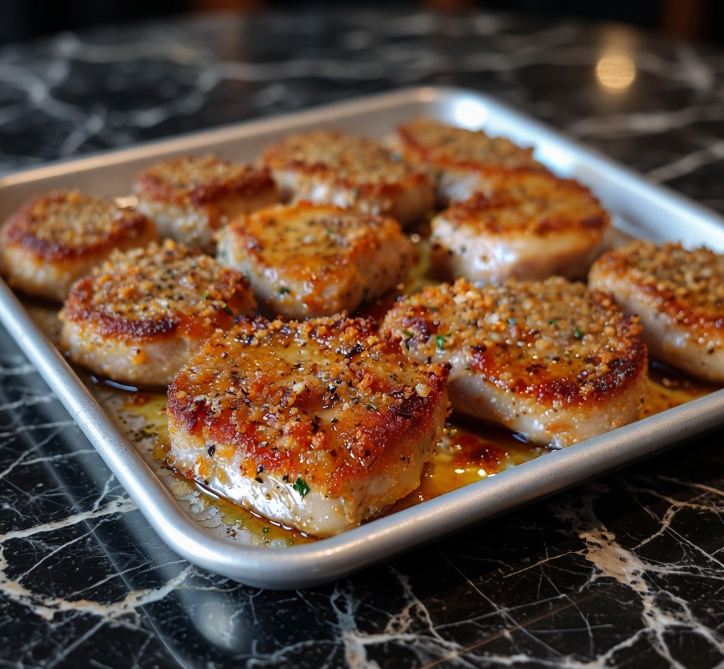 Parmesan Baked Pork Chops