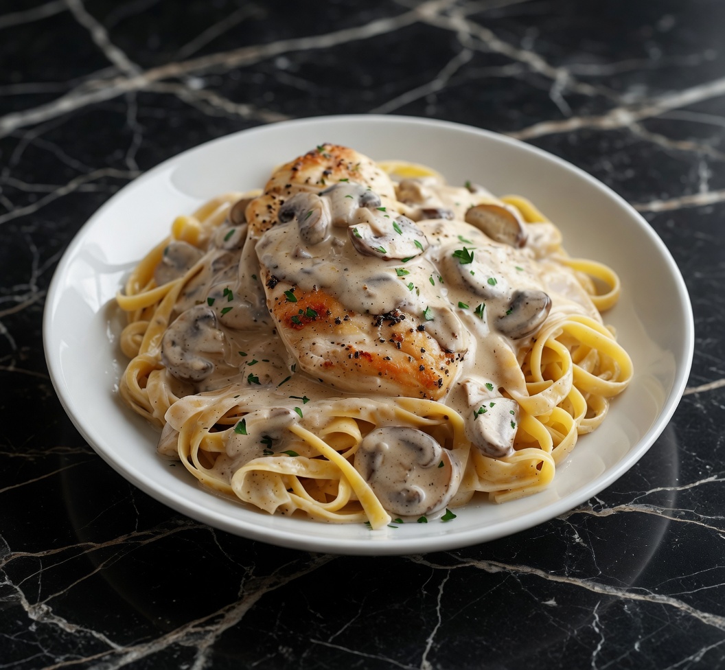 Chicken & Mushroom Alfredo