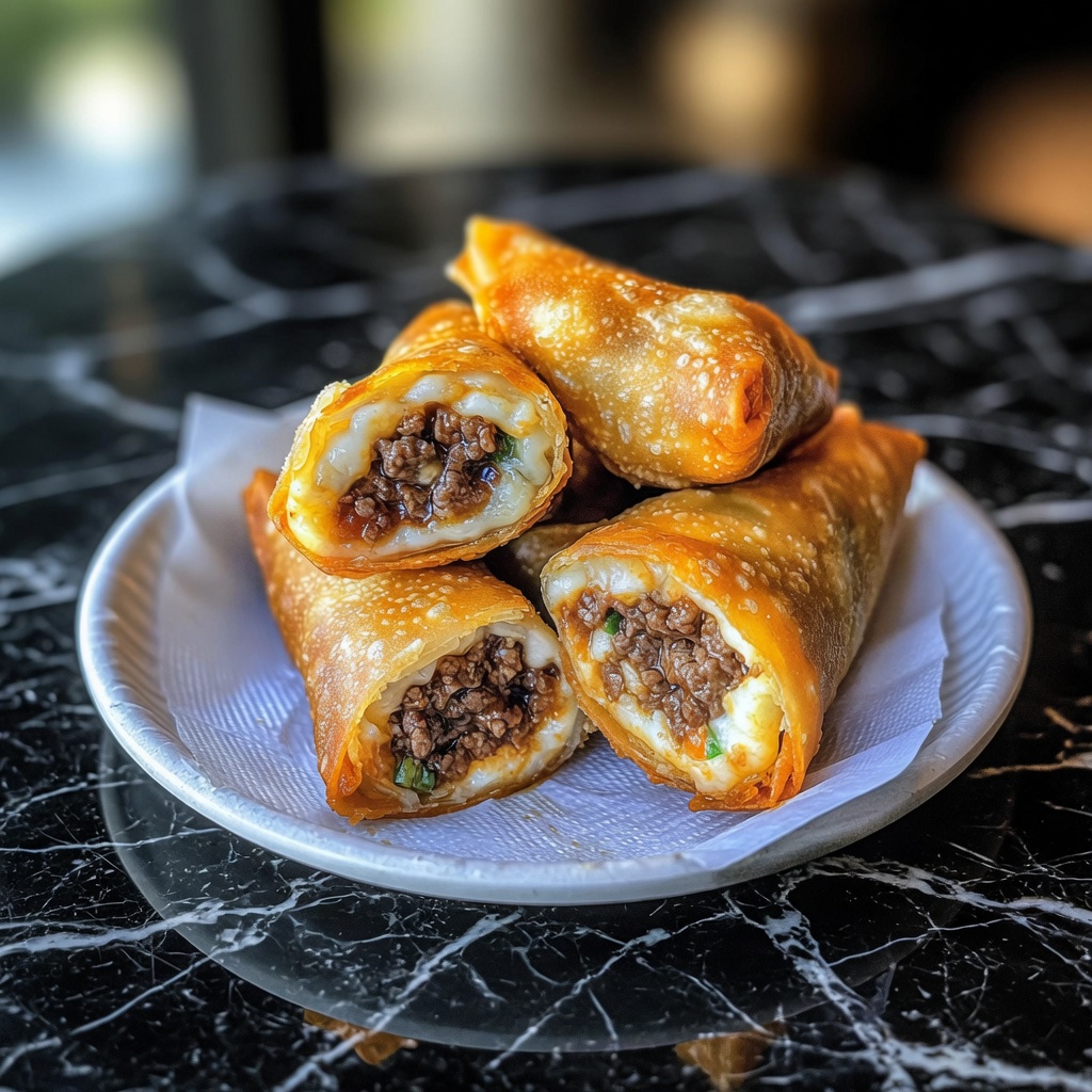 Easy Beef Egg Rolls