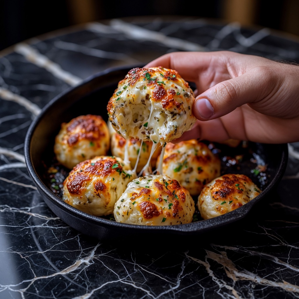 Cheesy Garlic Bread Balls
