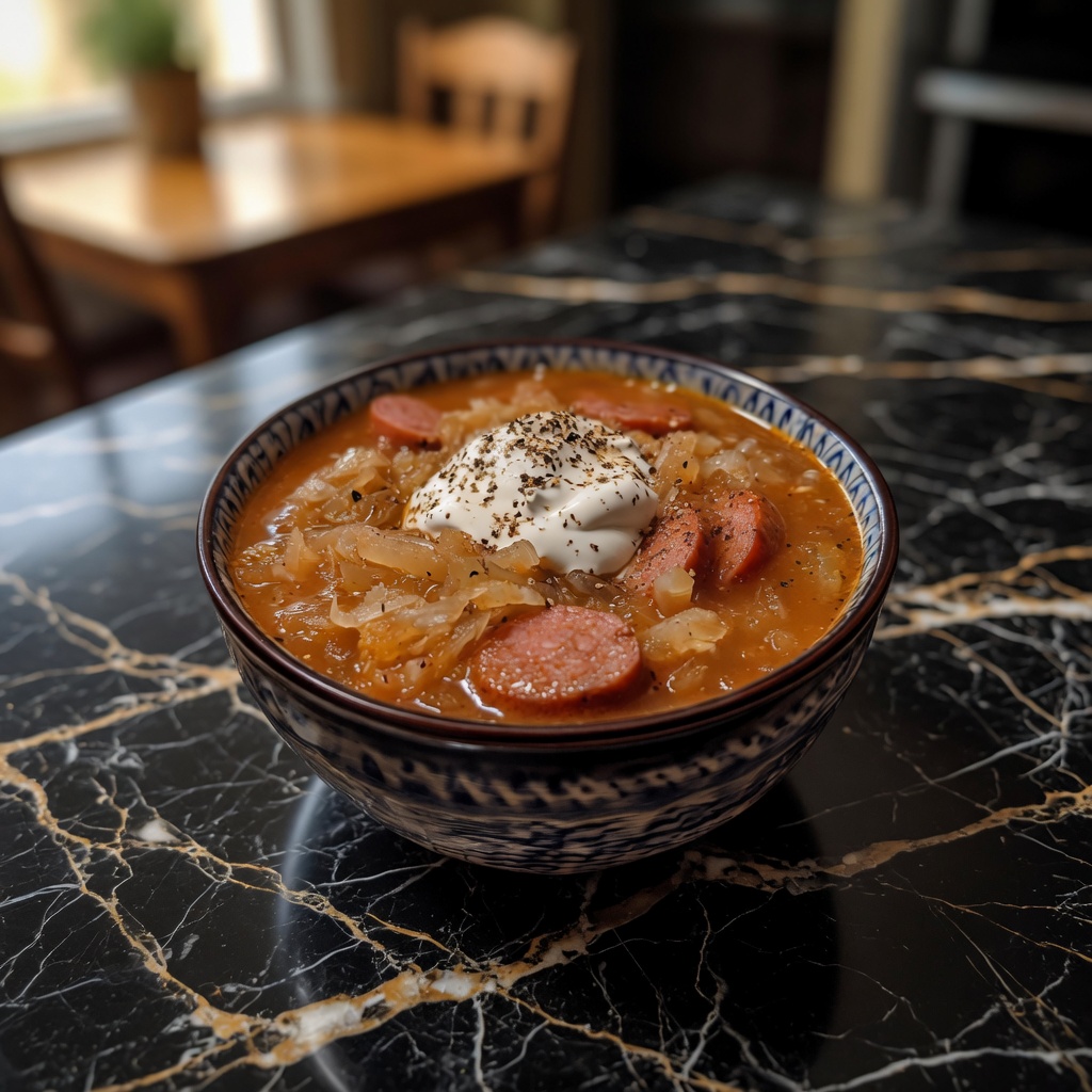 Savory Kielbasa and Sauerkraut Soup
