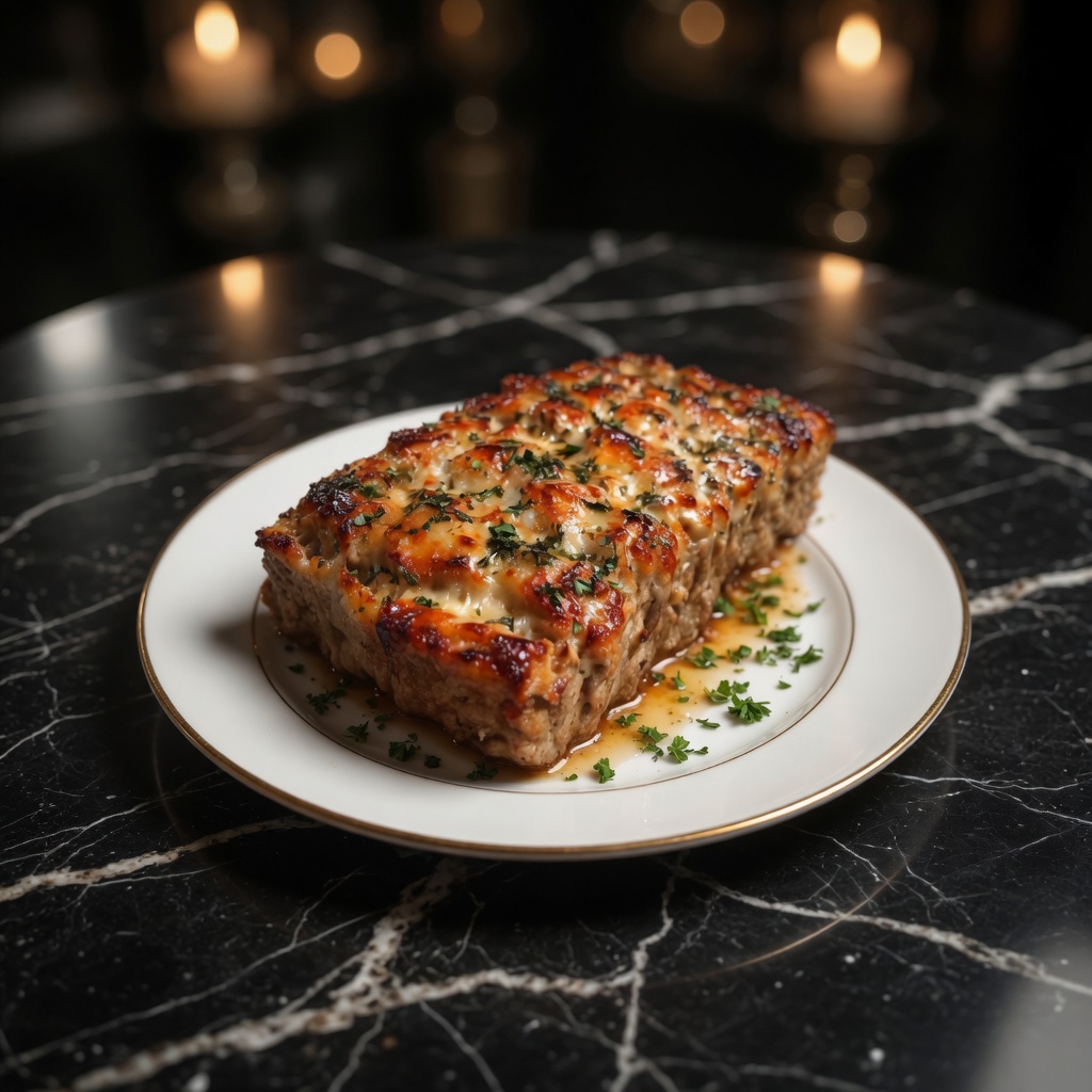 Garlic Parmesan Chicken Meatloaf