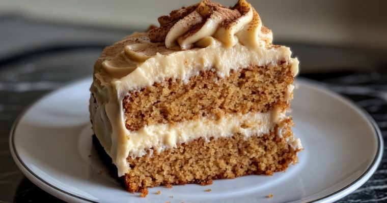 Applesauce Cake with Cinnamon Cream Cheese Frosting