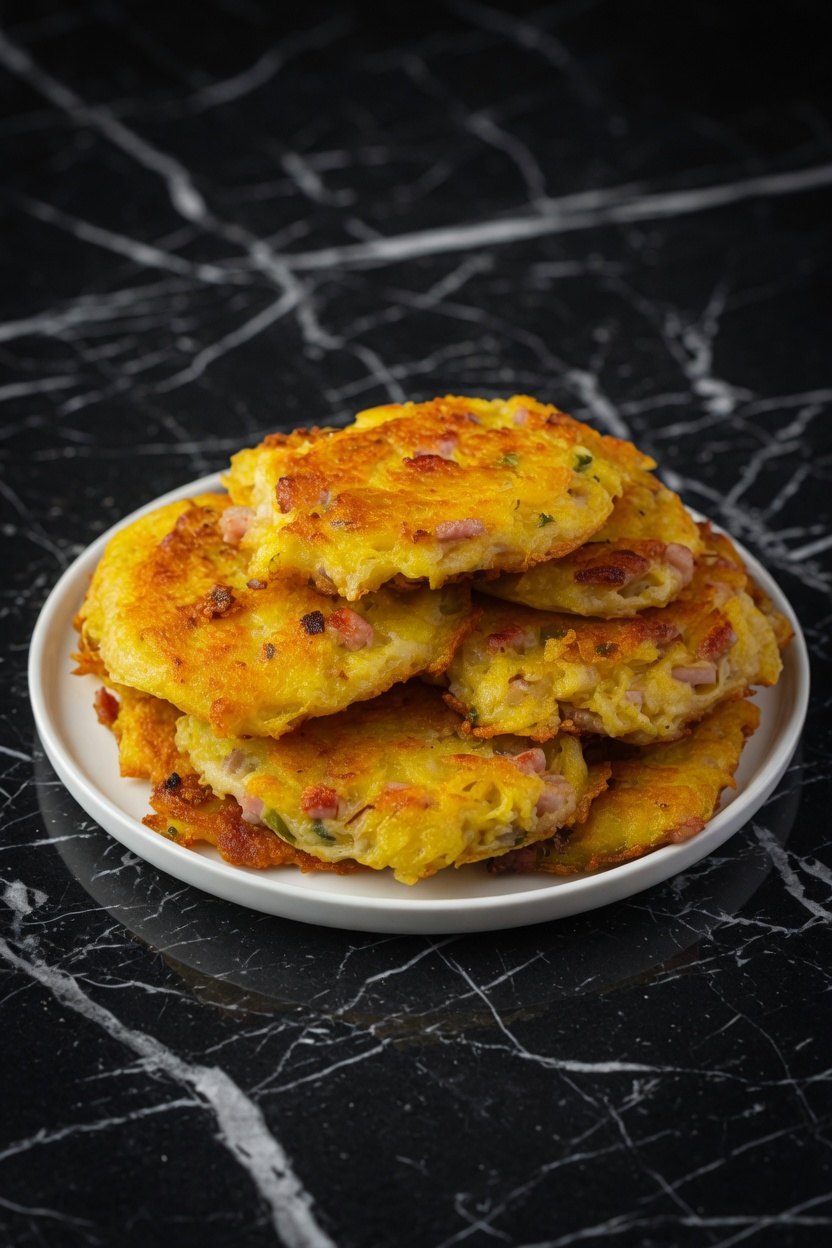 POTATO AND HAM FRITTERS