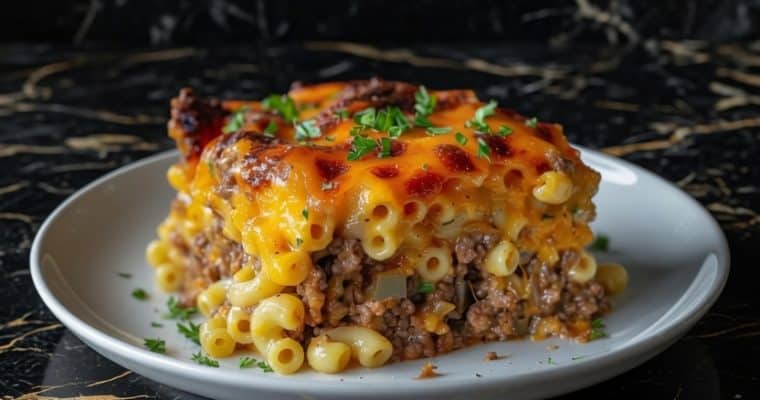Mac and Cheese Meatloaf Casserole