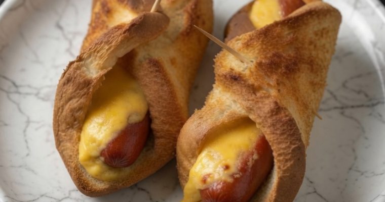 TOASTED HOT DOG ROLL-UPS