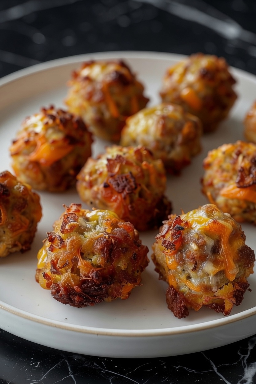 Crispy Hashbrown Sausage Bites