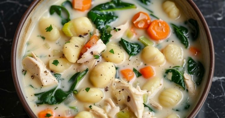 Creamy Chicken Gnocchi Soup