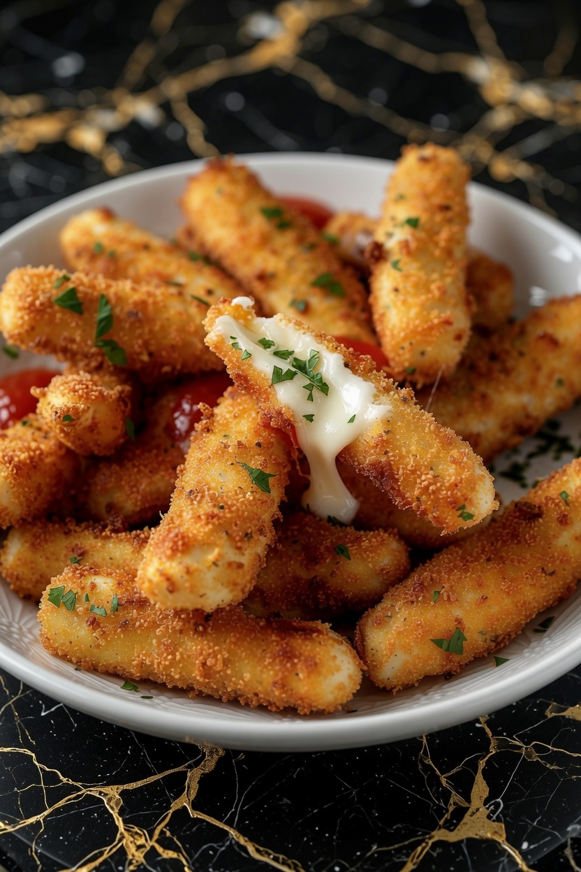 Homemade Mozzarella Sticks