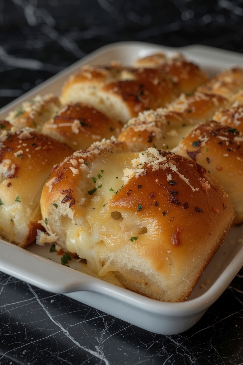 Hawaiian Roll Garlic Bread