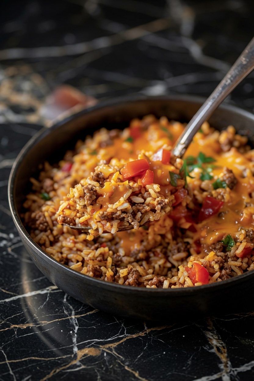 Cheesy Taco Rice