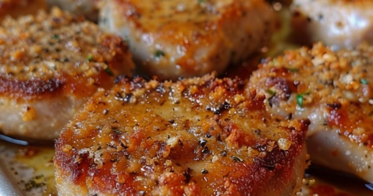 Parmesan Baked Pork Chops