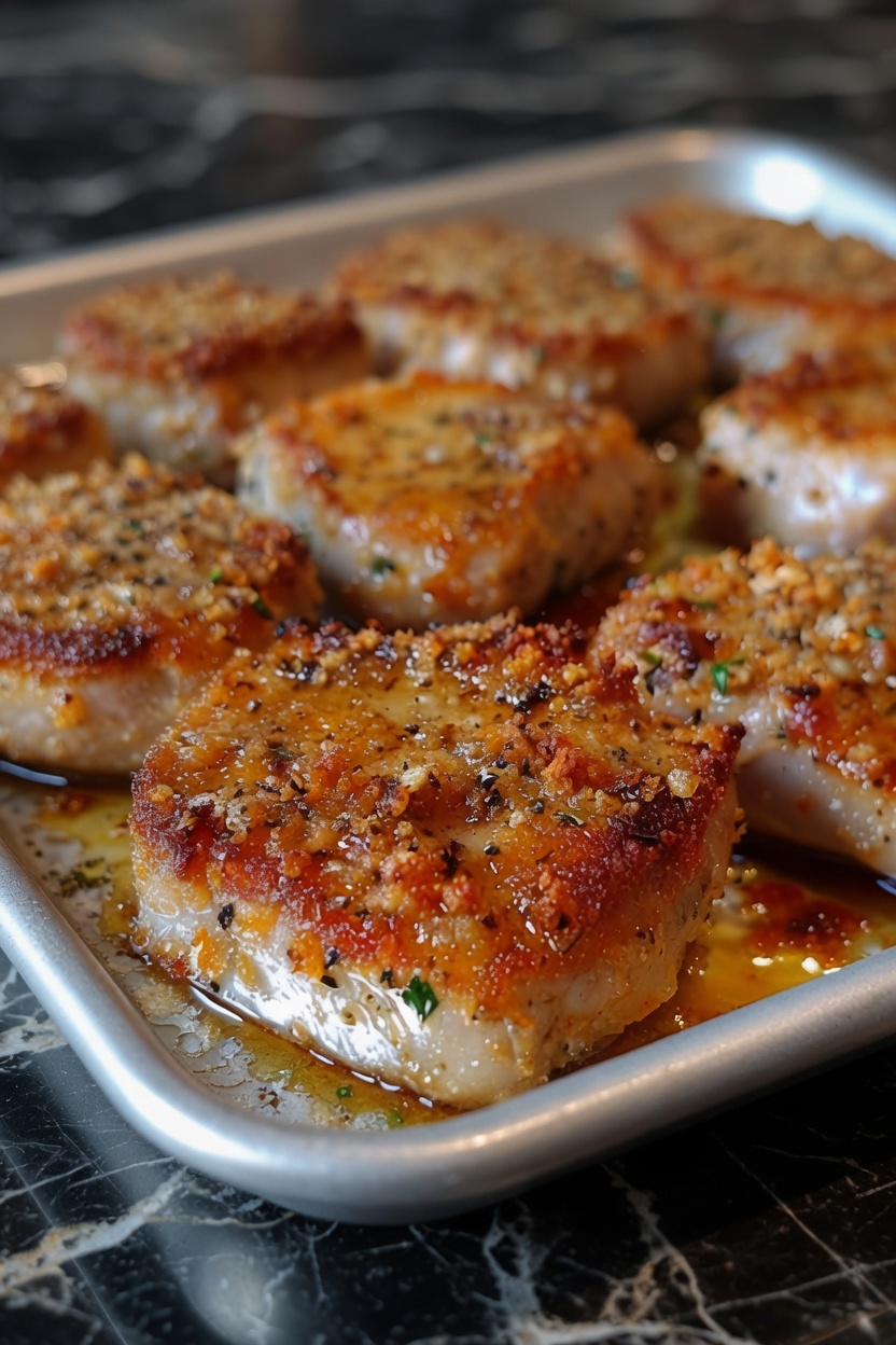 Parmesan Baked Pork Chops