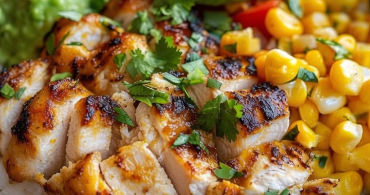 Street Corn Chicken Rice Bowl