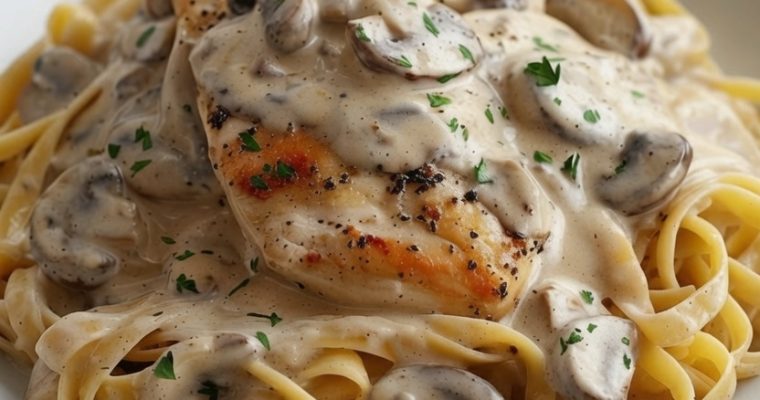 Chicken & Mushroom Alfredo