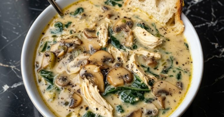 Rotisserie Chicken Mushroom Soup