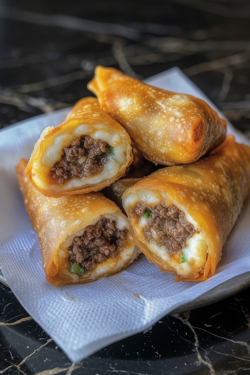 Easy Beef Egg Rolls