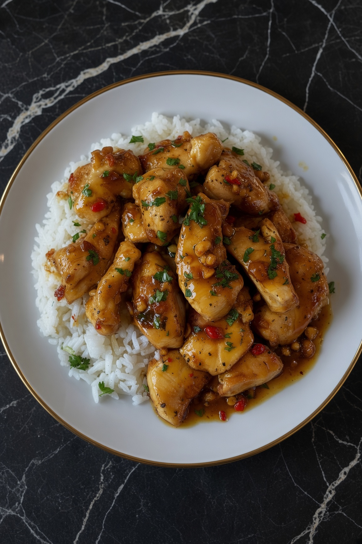 HONEY GARLIC CHICKEN