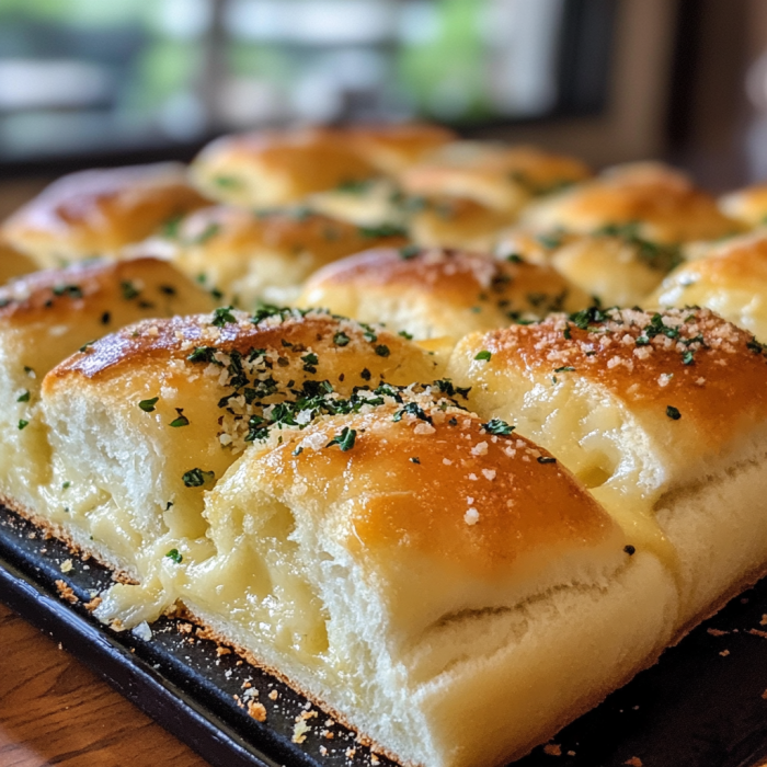 Hawaiian Roll Garlic Bread