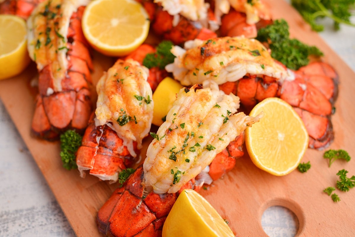 Broiled Lobster Tails with Lemon Butter