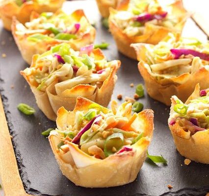 Thai Peanut Salad Cups