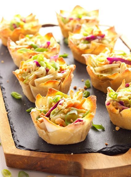 Thai Peanut Salad Cups