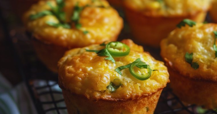 Jalapeño Cheddar Cornbread Bites