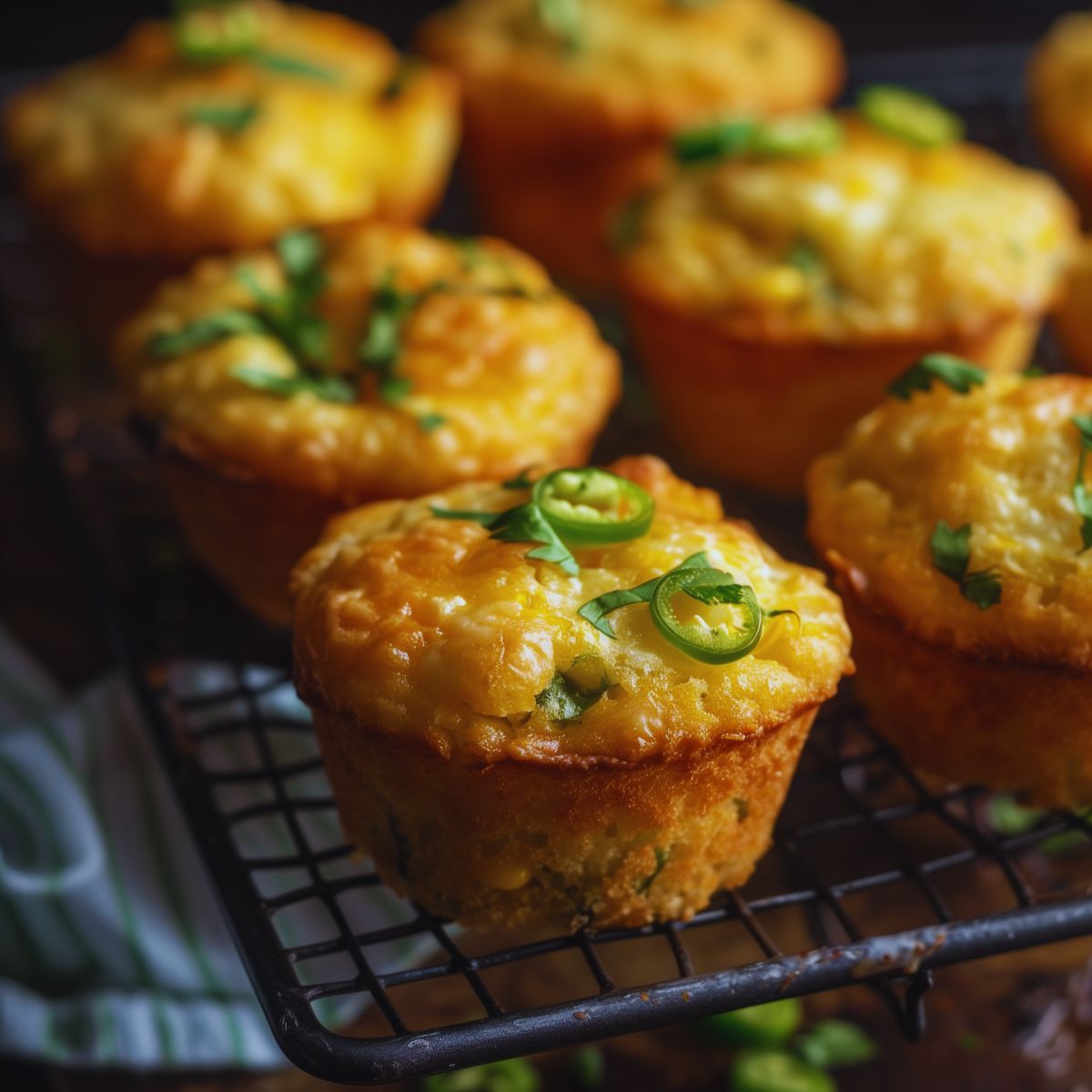 Jalapeño Cheddar Cornbread Bites