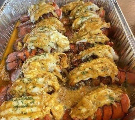 Broiled Lobster Tails with Lemon Butter