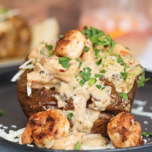 Loaded Shrimp Baked Potato