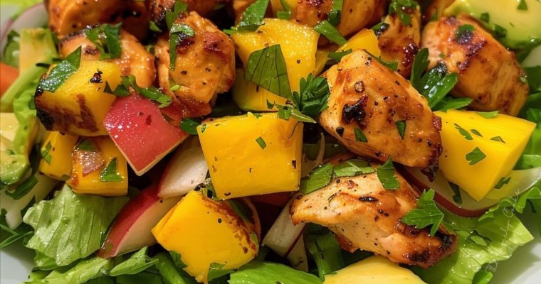Chicken, Mango, and Avocado Salad