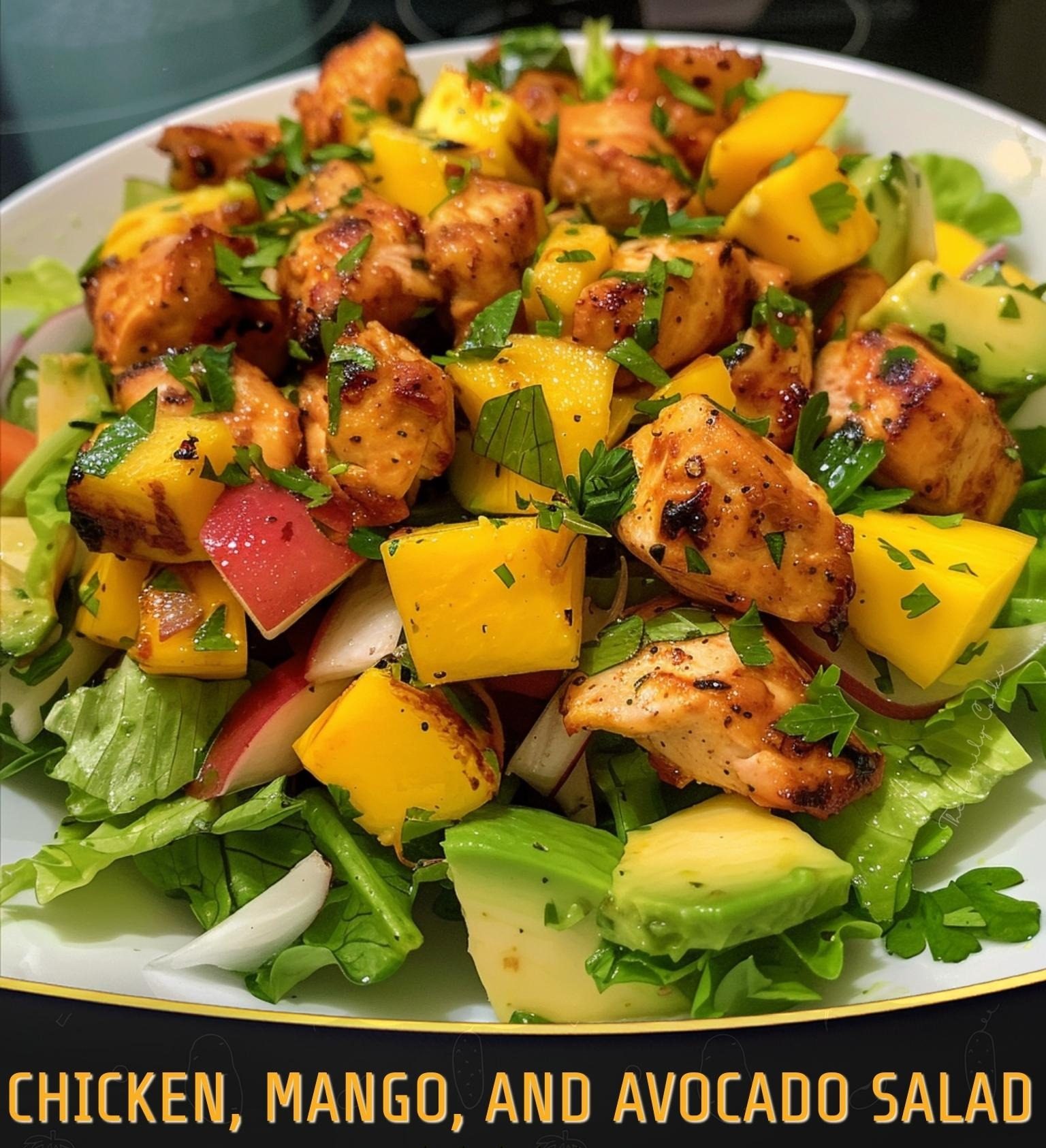 Chicken, Mango, and Avocado Salad