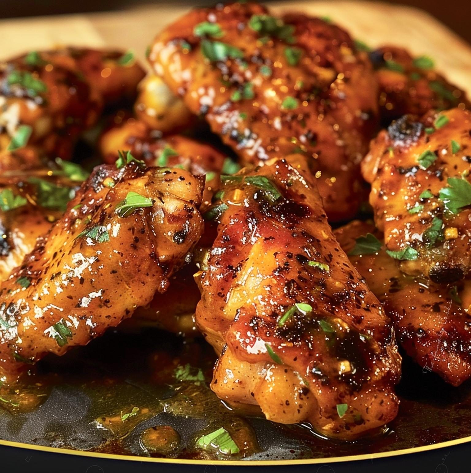 CREAMY CAJUN GARLIC BUTTER WINGS