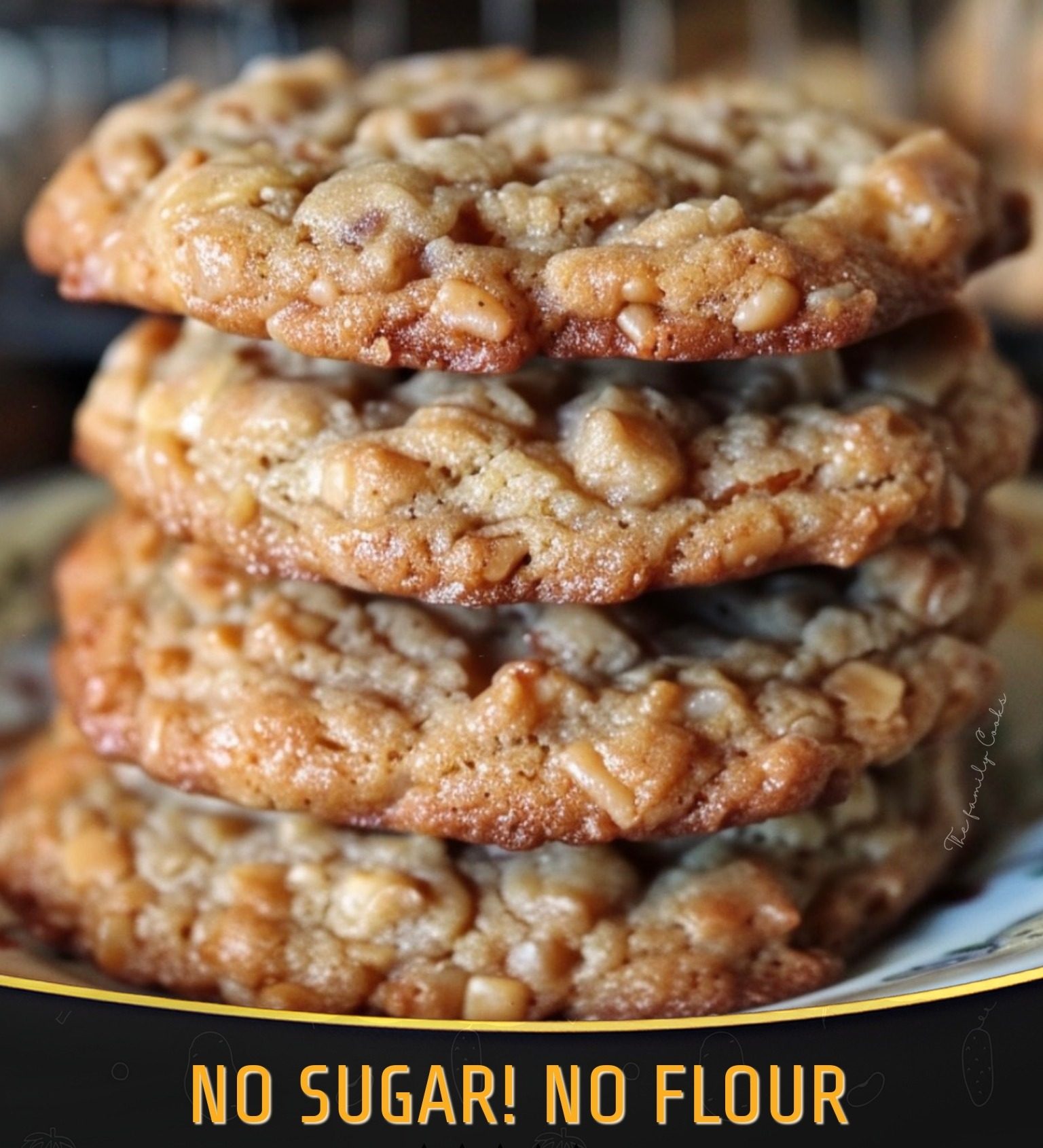 HEALTHY COOKIES – NO SUGAR! NO FLOUR!
