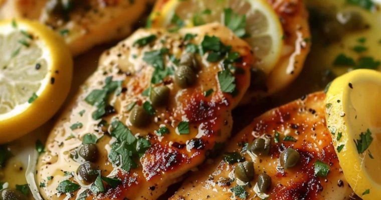 Chicken Piccata with Lemon Caper Sauce
