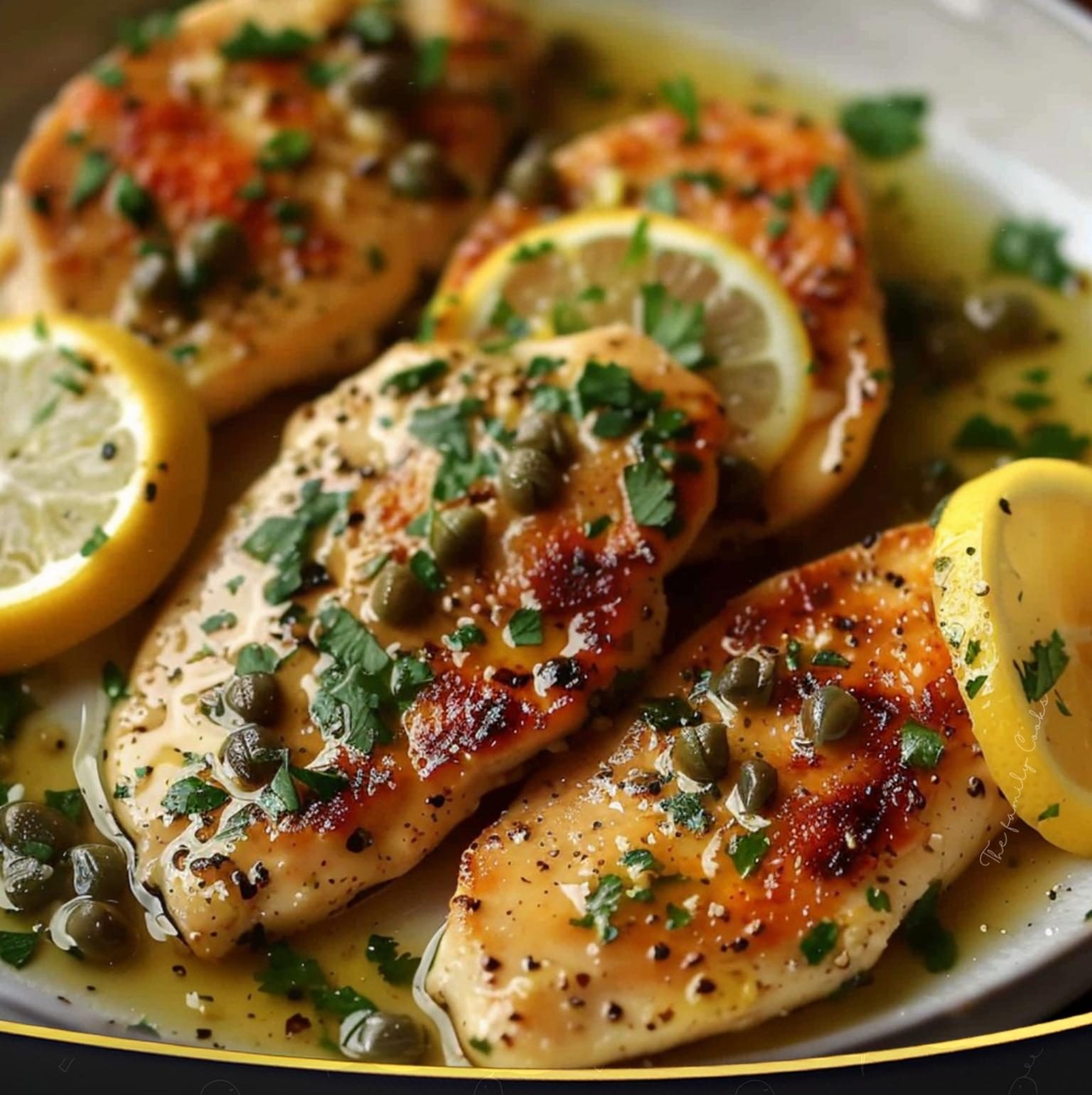 Chicken Piccata with Lemon Caper Sauce