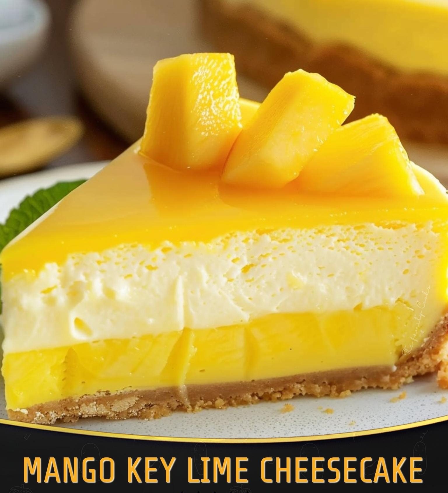 Mango Key Lime Cheesecake