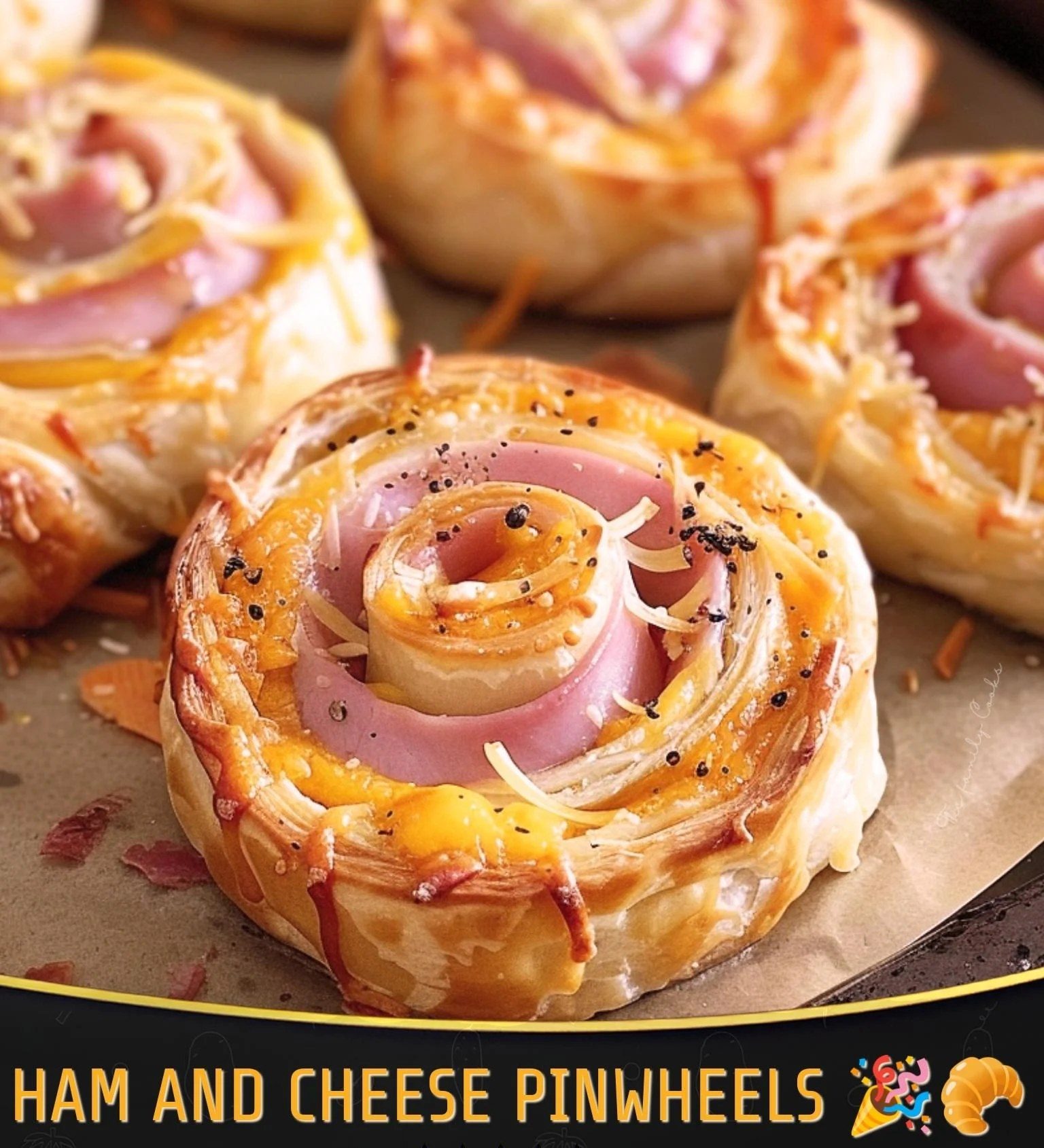 Ham and Cheese Pinwheels