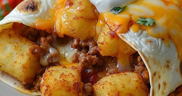 Cheesy Potato Burritos