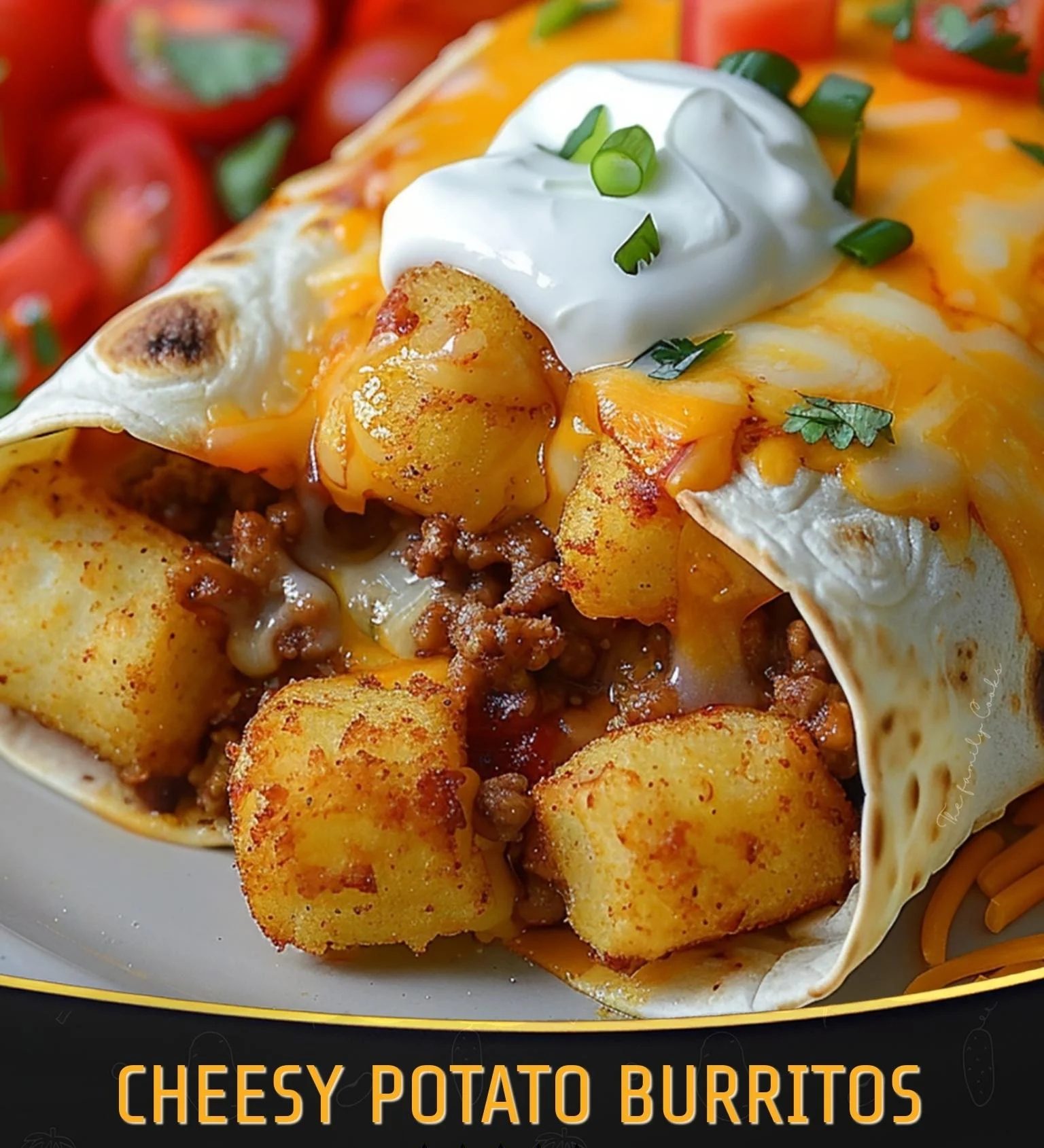 Cheesy Potato Burritos