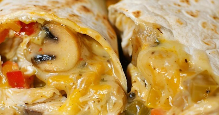 Cheesy Chicken Burritos