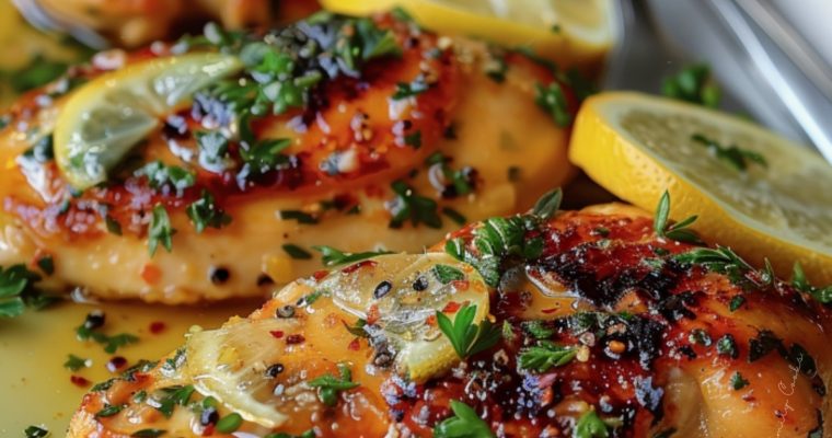 Lemon Chicken with Lemon Butter Sauce