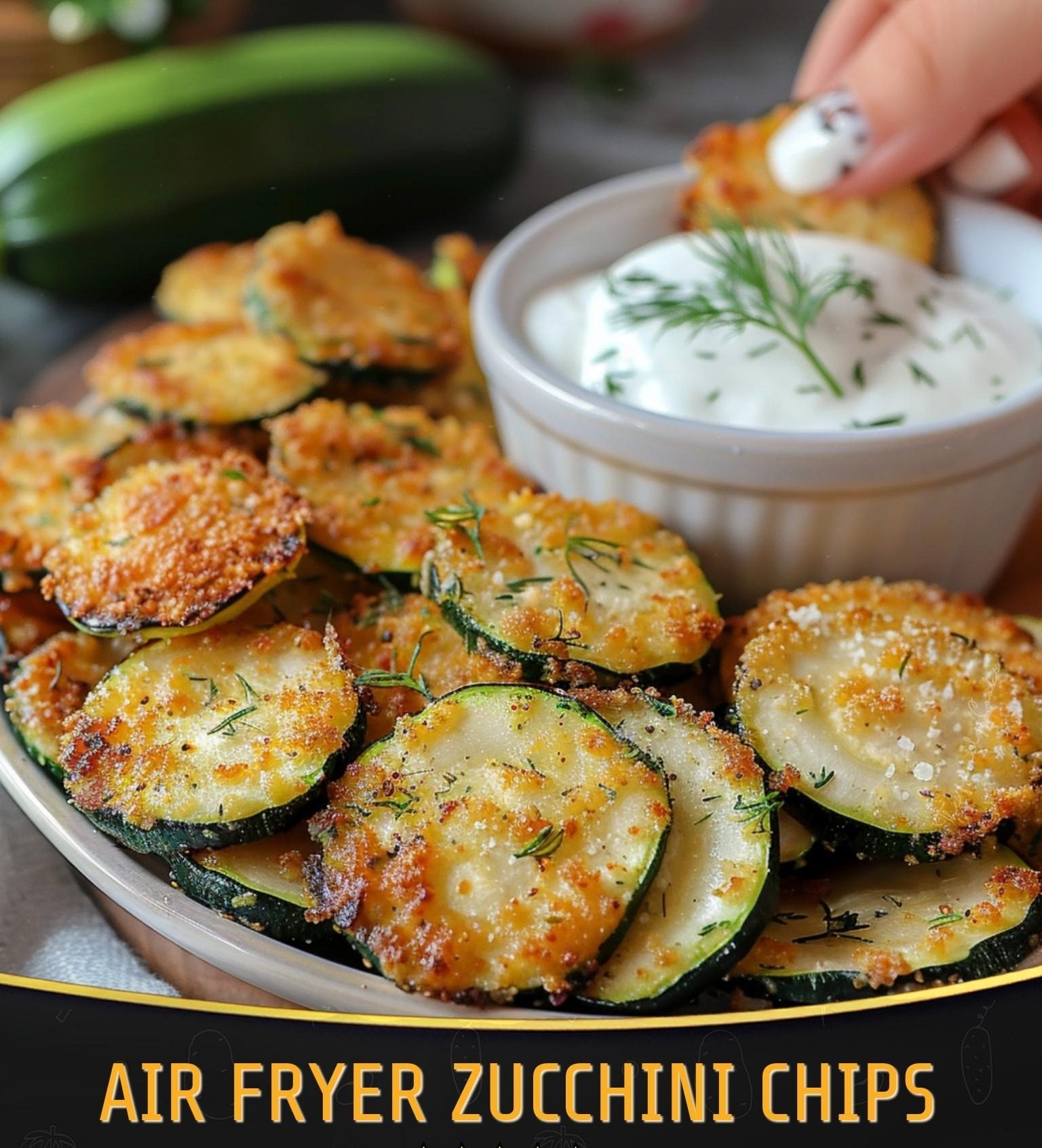 Air Fryer Zucchini Chips