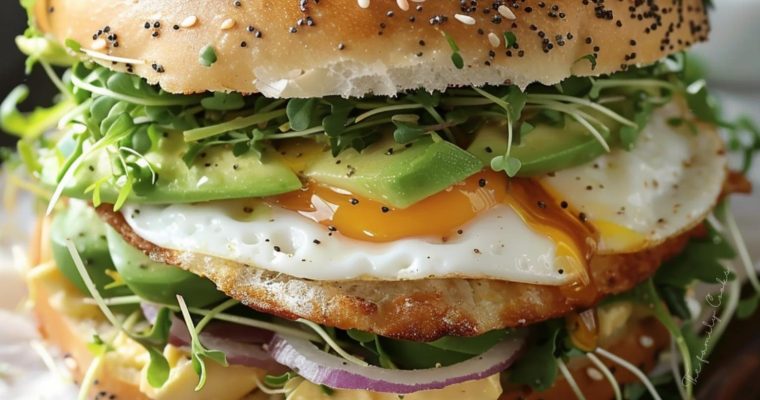 Egg-Avocado Breakfast Sandwich