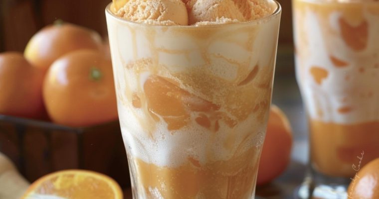 Boozy Creamsicle Float