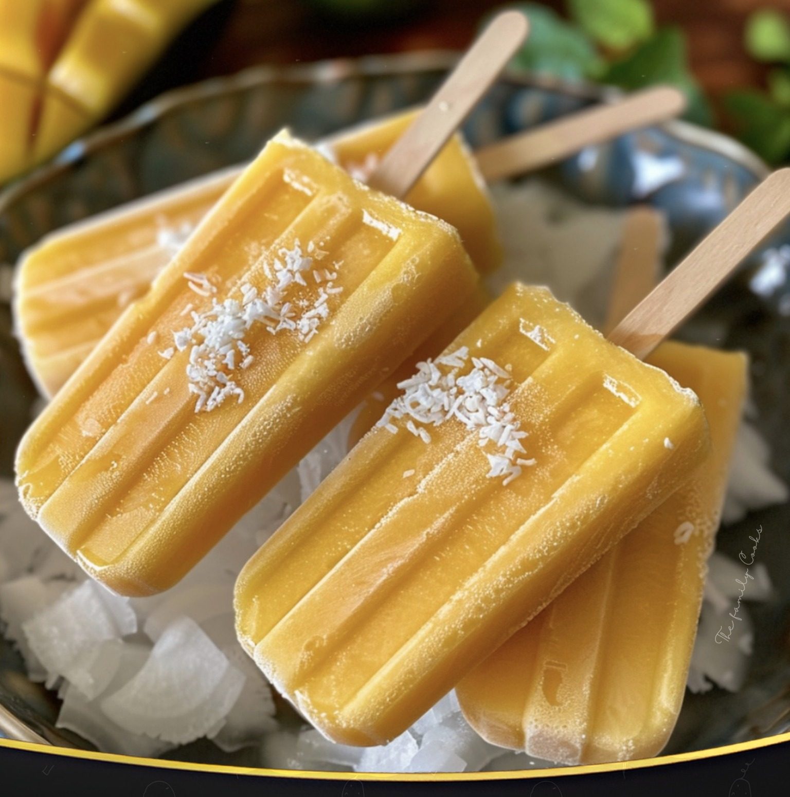 Mango Coconut Popsicles